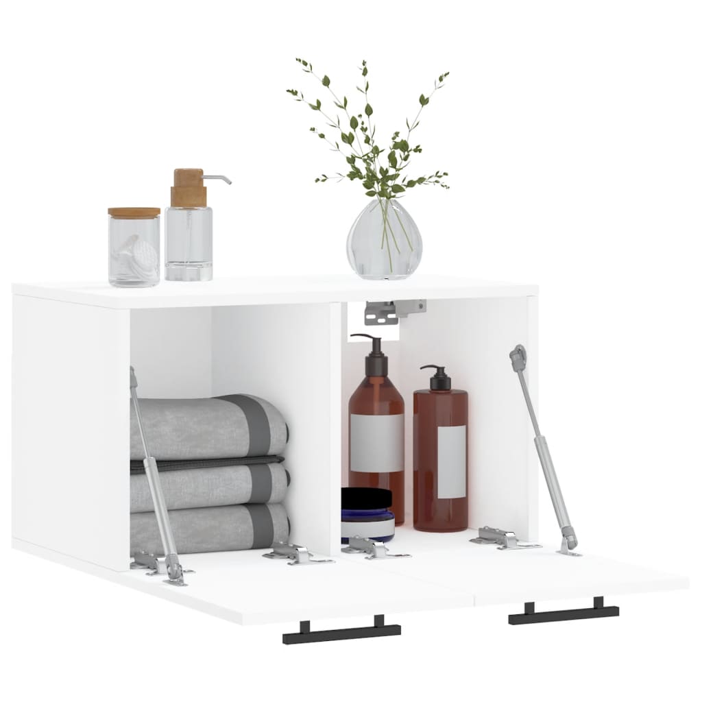 Wall Cabinet White 60x36.5x35 cm Engineered Wood